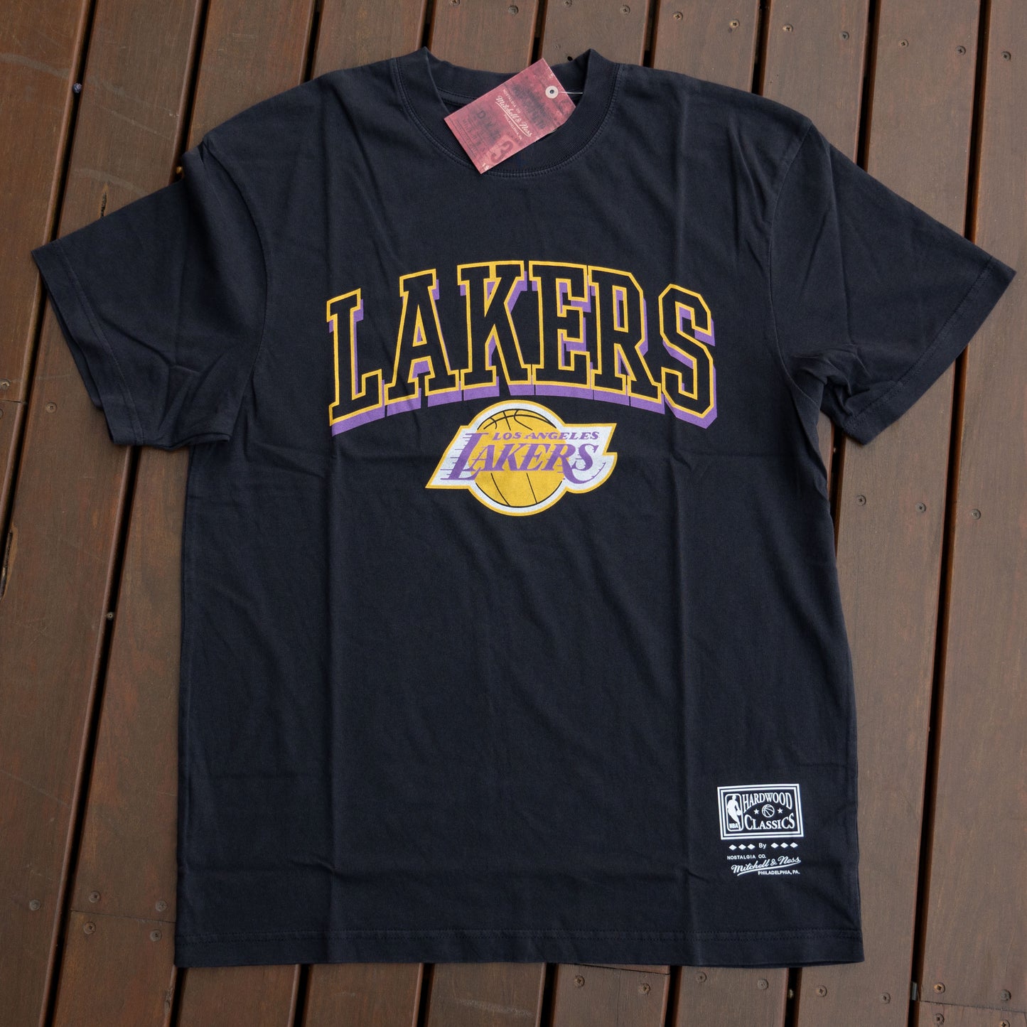 L.A. LAKERS VINTAGE KEYLINE LOGO TEE