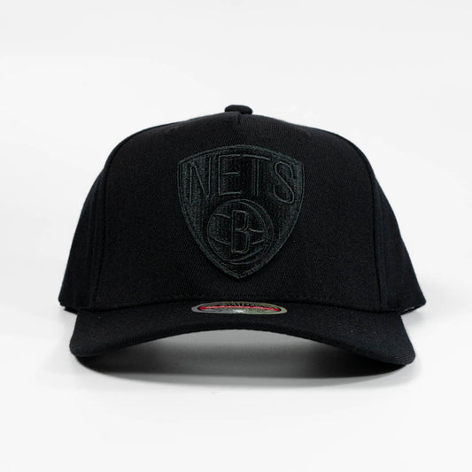 Brooklyn Nets Black Team Logo 5 Panel Classic Red Snapback