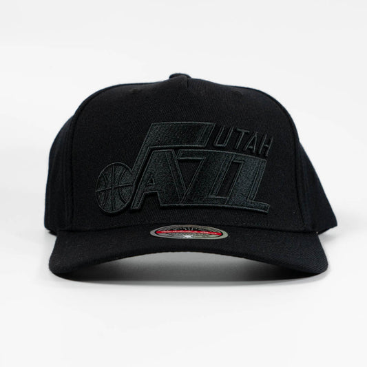 Utah Jazz Black Team Logo 5 Panel Classic Red Snapback