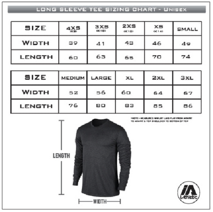 iathletic performance long sleeve Tee - black marle