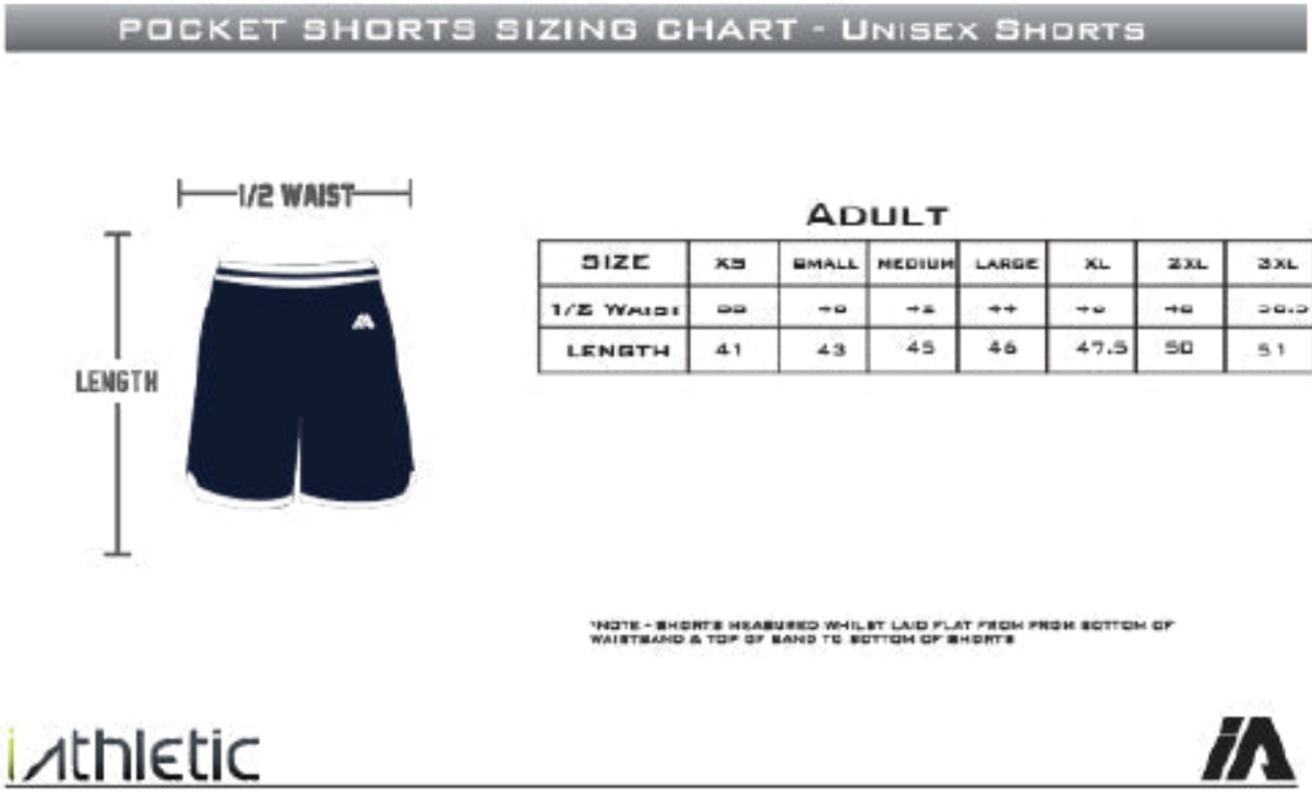iathletic Casual Pocket Shorts Mens - Black/Black