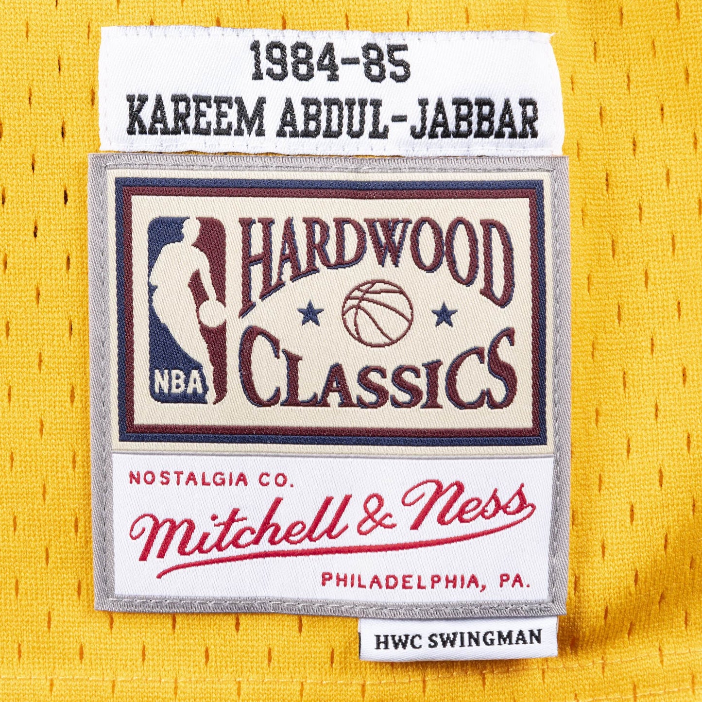 L.A. Lakers Kareem Abdul-Jabbar 84-85 HOME Swingman Jersey