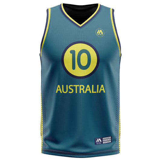 Boomers 2000 Olympics Retro Jersey - Green Andrew Gaze #10