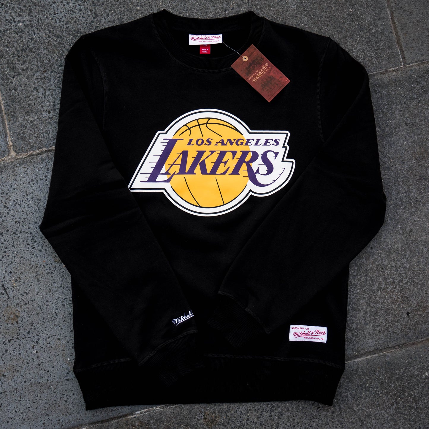 L.A LAKERS BASIC TEAM LOGO CREW